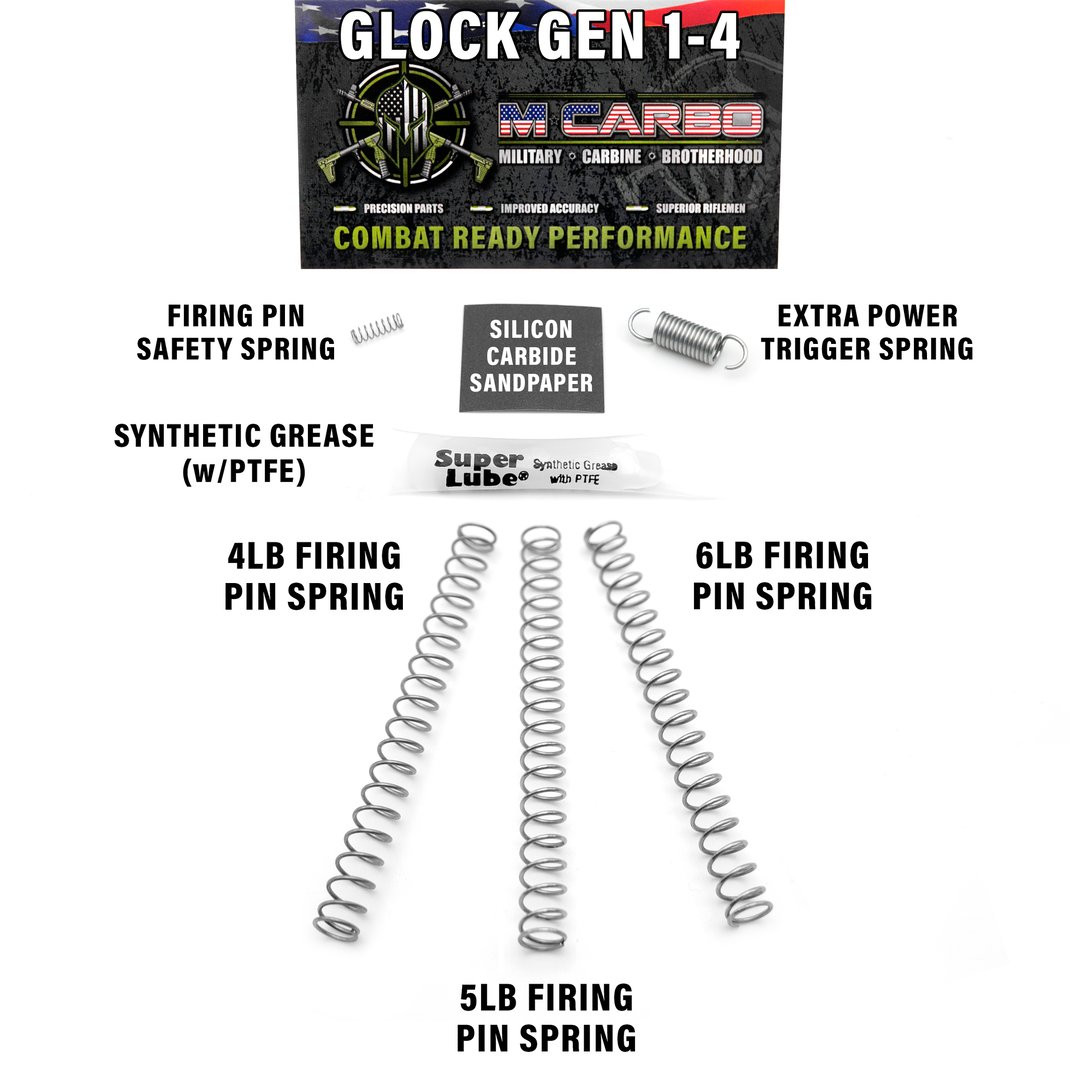 KING GLOCK 3.5 Lb Trigger Kit – Connector And Springs – For Gen 1-4 Glock 20SF & 21SF